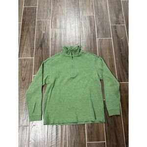 Nike Tiger Woods Collection 1/4 Zip Sweater Mens Medium Green Golf Pullover